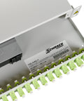Splicebox, 48 fibre,LC,50/125?m OM5, culisant,19",1UV , ECO