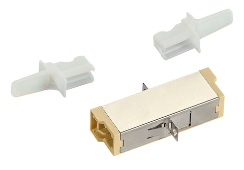 Cuplor FO E2000 Simplex, Plastic, OM3, ceramic, flanșă