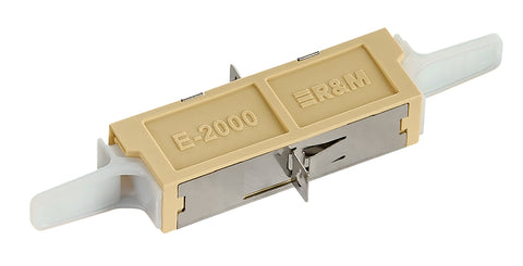 Cuplor FO E2000 Simplex, Plastic, OM3, ceramic, flanșă