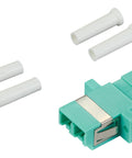 Cuplor FO LC-Duplex, Plastic, OM3, ceramic, flanșă