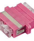 Cuplor FO SC-Duplex, Plastic, OM4, ceramic, flanșă