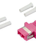 Cuplor FO LC-Duplex, Plastic, OM4, ceramic, flanșă