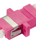 Cuplor FO LC-Duplex, Plastic, OM4, ceramic, flanșă