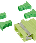 Cuplor FO SC-Duplex, Plastic, OM5, ceramic, flanșă