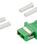 Cuplor FO LC/APC-Duplex, Plastic, OS2, ceramic, flanșă
