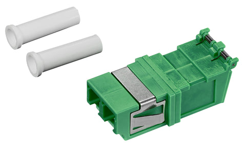 Cuplor FO LC/APC-Duplex, Plastic, OS2, ceramic, fără flanșă