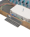 Splicebox, 16 fibre,FC, 9/125µm OS2, culisant,19",1UV