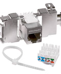 Modul RJ45 ecranat, cat 6 Class E, TOOLLESS LINE