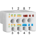 Organizator conductoare S-JACK, Performance Line,alb,24 buc.