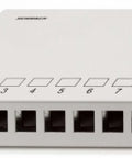 Patchpanel pt. 8 module TOOLLESS LINE, aplicat, RAL7035