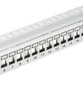 Patchpanel 19" 24 porturi(SFA)(SFB) goale,1UH,RAL7035,scurt