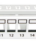 Patchpanel 19" 24 porturi(SFA)(SFB) goale,1UH,RAL7035,scurt
