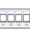Patchpanel 19" 24 porturi(SFA)(SFB) goale,1UH,RAL7035,scurt