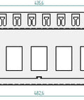 Patchpanel 19" 24 porturi(SFA)(SFB) goale,1UH,RAL7035,scurt