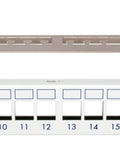 Patchpanel pt. 24 module TOOLLESS LINE, 1UH, 19", RAL7035