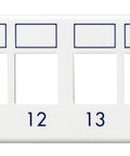 Patchpanel pt. 24 module TOOLLESS LINE, 1UH, 19", RAL7035
