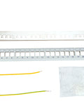 Patchpanel pt. 24 module TOOLLESS LINE, 1UH, 19", RAL7035