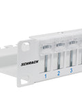 Patchpanel gol 19" pt. 24 module(SFA)(SFB),loc pt. Etichete