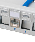 Patchpanel gol 19" pt. 24 module(SFA)(SFB),loc pt. Etichete