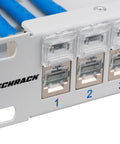 Patchpanel gol 19" pt. 24 module(SFA)(SFB),loc pt. Etichete