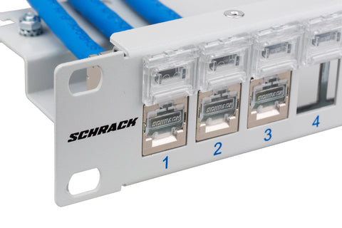 Patchpanel gol 19" pt. 24 module(SFA)(SFB),loc pt. Etichete