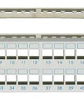 Patchpanel pt. 48 module TOOLLESS LINE, 2UH, 19", RAL7035