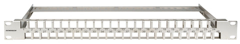 Patchpanel 19" gol pt. 48 module (SFB),1U,oțel
