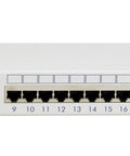 Patchpanel Cat.5 ecranat 24xRJ45G RAL7035