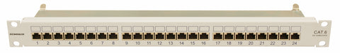 Patchpanel 19" Cat.6 ecranat 24xRJ45G