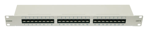 Patchpanel Cat.6 neecranat 24xRJ45U RAL7035