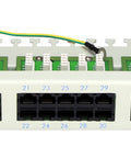 Patchpanel Cat.3 neecranat 50xRJ45U 8/4 RAL7035