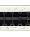 Patchpanel Cat.3 neecranat 50xRJ45U 8/4 RAL7035