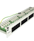 Patchpanel Cat.3 neecranat 50xRJ45U 8/4 RAL7035