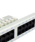 Patchpanel Cat.3 neecranat 50xRJ45U 8/4 RAL7035