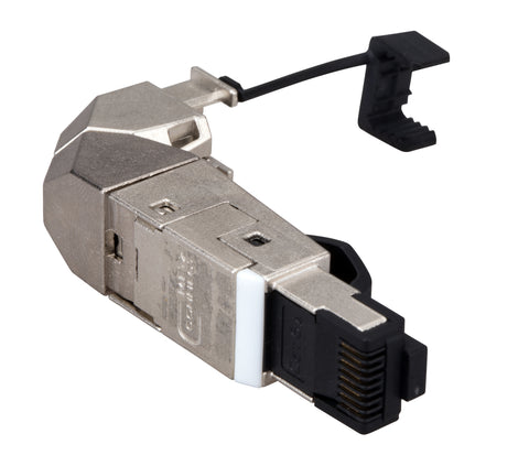 Conector industrial IP20 RJ45G Cat.6a pt. AWG22, 90°