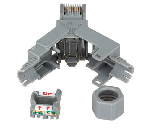 Conector UTP RJ45G Cat.6a instalare pe site