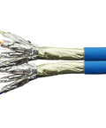 Cablu F/FTP Cat.6a,2x(4x2xAWG23/1),500MHz,LS0H3,Dca,albastru