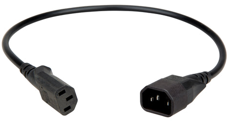 Prelungitor IT METER LINE IEC C13 pentru clemă blocare, negr