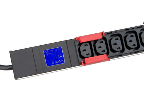 Cleme blocare IT METER LINE roşu pentru prize C13, 12 bucăţi