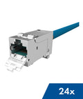 Set 24 module RJ45 ecranat,Cat.6a,10GB PoE+,PERFORMANCE LINE