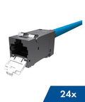 Set 24 modul RJ45 ecranat,ClasaEa 10GB PoE+,PERFORMANCE LINE