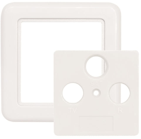 Ramă albă 3port.75x75mm pt.HSATD3A/HSATDDA,SZU 2-10