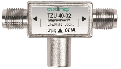 Splitter SAT 2 dispoz.,1xF-Quick-Tată-2xF-Mamă,TZU 40-02