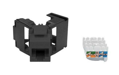 Conector tată neecranat RJ45, Cat.6 (SFA) negru