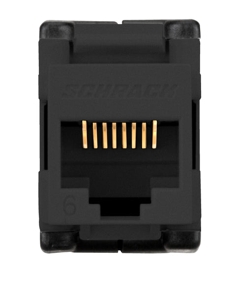 Conector tată neecranat RJ45, Cat.6 (SFA) negru