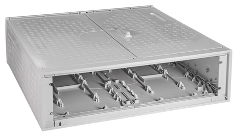 Cable management enclosure Series J, dotted, 2 doors, size 2