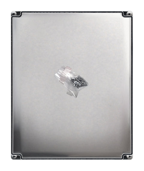 Cutie din ABS cu capac gri şi balamale, 289x239x107mm