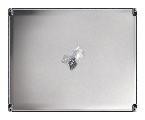 Cutie din ABS cu capac gri şi balamale, 344x289x117mm