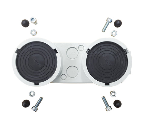 Flanşă cu elemente de preluare cabluri, măr. 2, 2x30-60mm