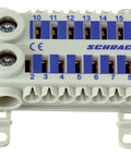 Clemă cu conexiune rapidă, albastru, 2 x 25 mm², 14 x 6 mm²